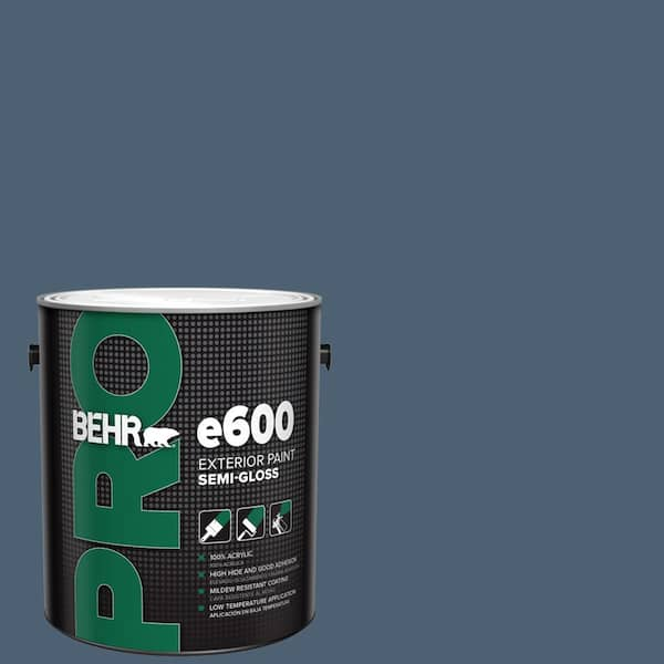 BEHR PRO 1 gal. #PPU14-19 English Channel Semi-Gloss Acrylic Exterior Paint