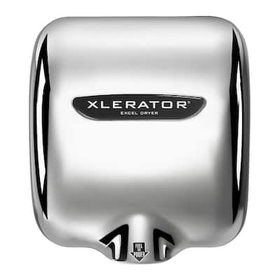 Electric Hand Dryer, High Speed, Chrome Plated Zinc Cover, 110-Volt to 120-Volt, 1.1 Noise Reduction Nozzle