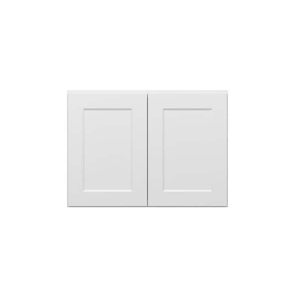 Unbranded Norfolk Shaker 33 in. W x 24 in. H x 12 in. D in Painted White Plywood Assembled Wall Cabinet