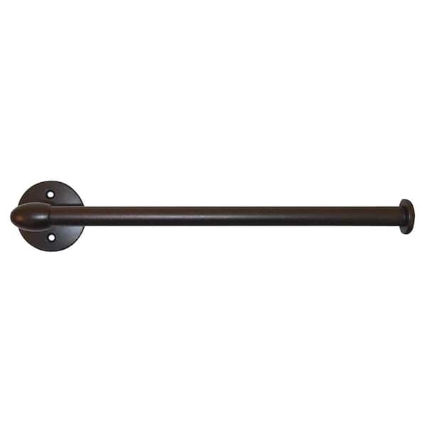 Home Basics Scroll Collection Steel Wall Mounted Paper Towel Holder, Bronze