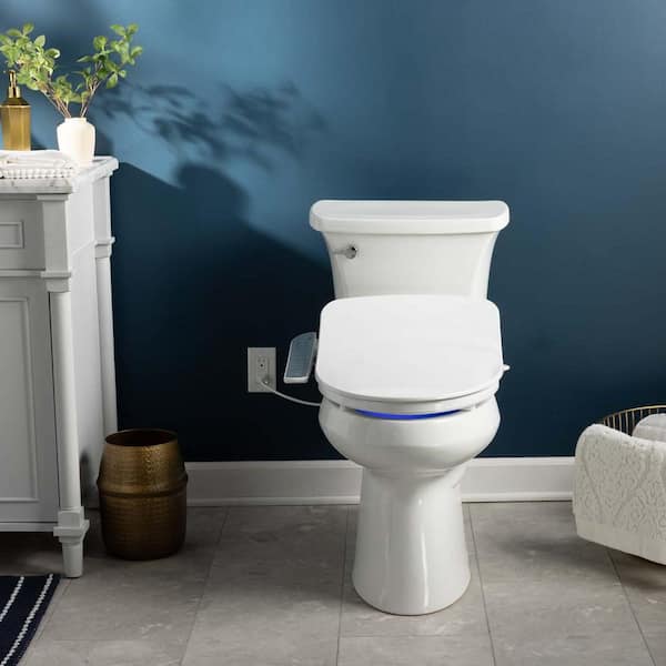 BIO BIDET - HD-7000 Electric Bidet Seat for Elongated Toilets in White with Fusion Heating Technology
