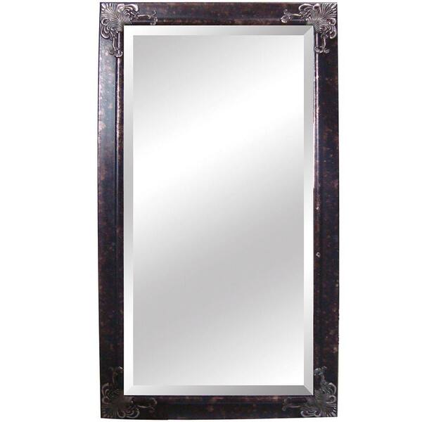 Yosemite Home Decor 40.5 in. x 76 in. Rectangular Decorative Antique Silver Wood Framed Mirror