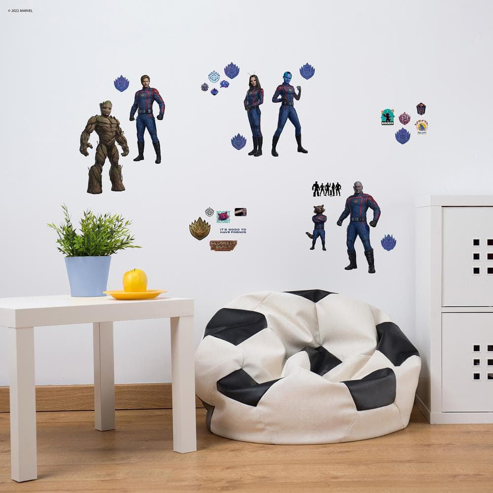 Guardians of the Galaxy Multicolor Peel and Stick Wall Decals