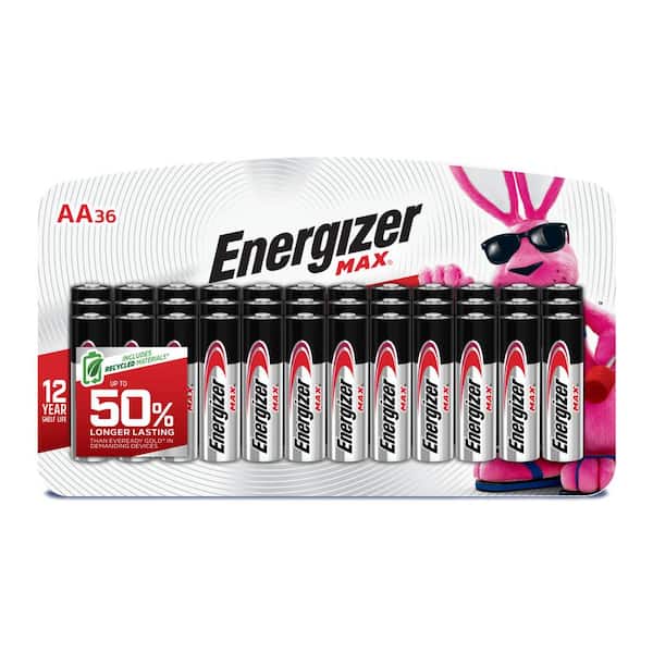 Energizer MAX AA Batteries (36 Pack), Double A Alkaline Batteries