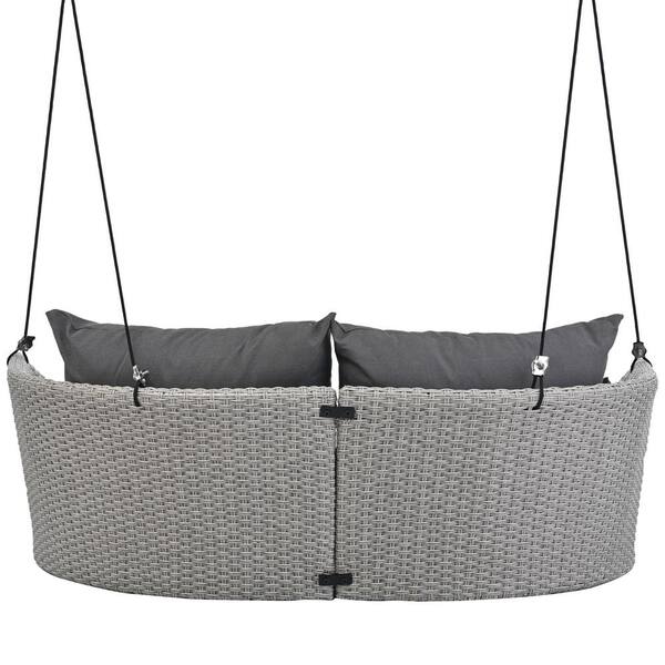 ⑦フィン  様  ♡swing♡light gray Harper & Bright Designs 2-Person Gray Wicker Porch Swing