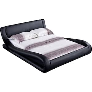 Black Eastern King Upholstered Bed