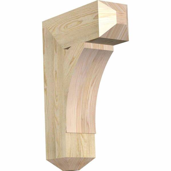 Ekena Millwork 6 in. x 26 in. x 18 in. Douglas Fir Thorton Craftsman Rough Sawn Bracket