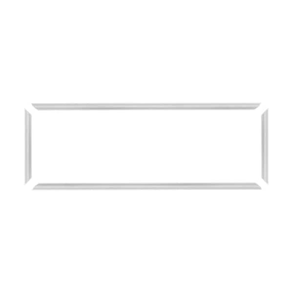 Trim Fast 5/8 in. D x 18 in. W x 54 in. L Unfinished Polystyrene, Pre-Mitered, Wall Panel Moulding Frame, Peel and Stick