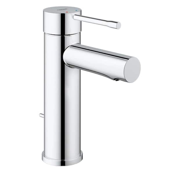 GROHE Essence New Single Hole Single-Handle 1.2 GPM Bathroom Faucet in StarLight Chrome
