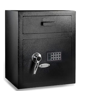 1.1 cu. ft. Steel Digital Depository Safe with Digital keypad, Black