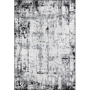 Ivida Black Horizon 8'x10' Vintage White Area Rug