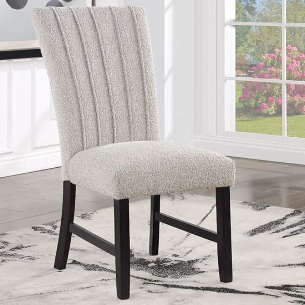 Harmonia Gray Boucle Fabric Side Chair (Set of 2) price history on PriceWatchPro