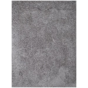 Illustrations 2 ft. X 3 ft. Gray Solid Color Area Rug