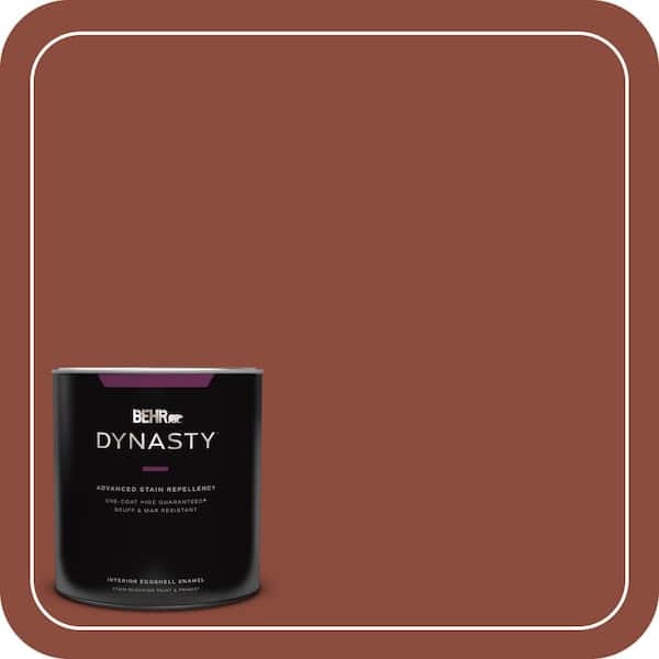 BEHR DYNASTY 1 qt. #QE-14 Spiced Red Eggshell Enamel Interior Stain-Blocking Paint and Primer