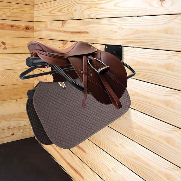 Bridle Rack Wall Mount Saddle Rack 2 Set Wall Moun 4 Tier Adjustable ...