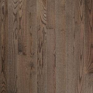 Plano Low Gloss Gray Oak 3/4 in. T x 5 in. W Smooth Solid Hardwood Flooring (23.5 sq.ft./ctn)