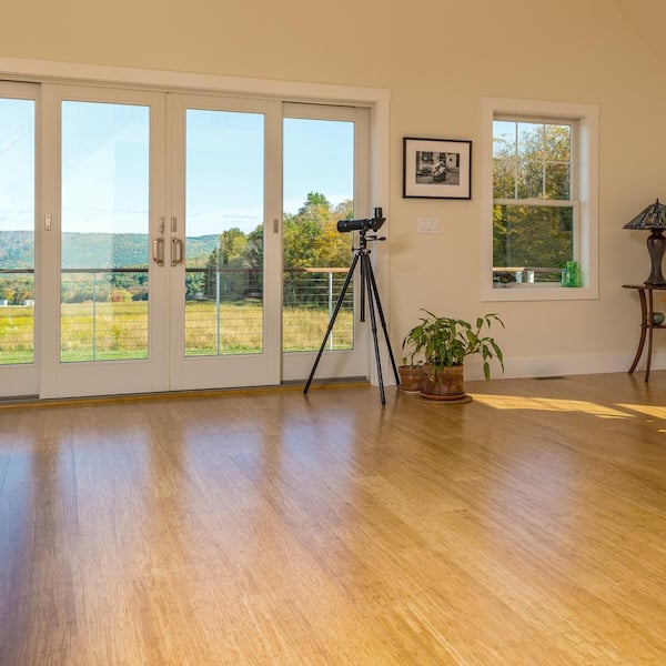 CALI BAMBOO Natural 9/16 in. T x 5.39 in. W x 72 in. L Solid Wide TG Bamboo  Flooring (27.01 sq. ft.) 7003003300