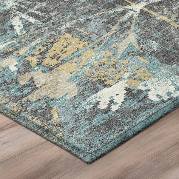 Chantille Machine Washable Indoor/Outdoor Abstract ACN2929 Gray 2 ft. x 3 ft. Accent Rug