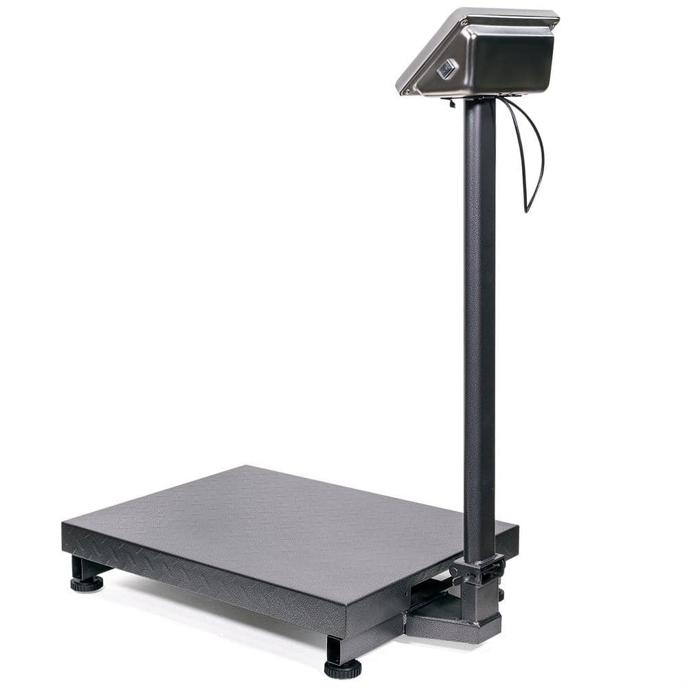 600 lbs Heavy Duty Black Steel Digital Platform Scale