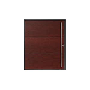 PANDA WINDOWS & DOORS 60 in. x 80 in. Helsinki Faux Zebrawood