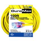 100 ft. 12 Gauge Portable Generator Single Tap Extension Power Cord