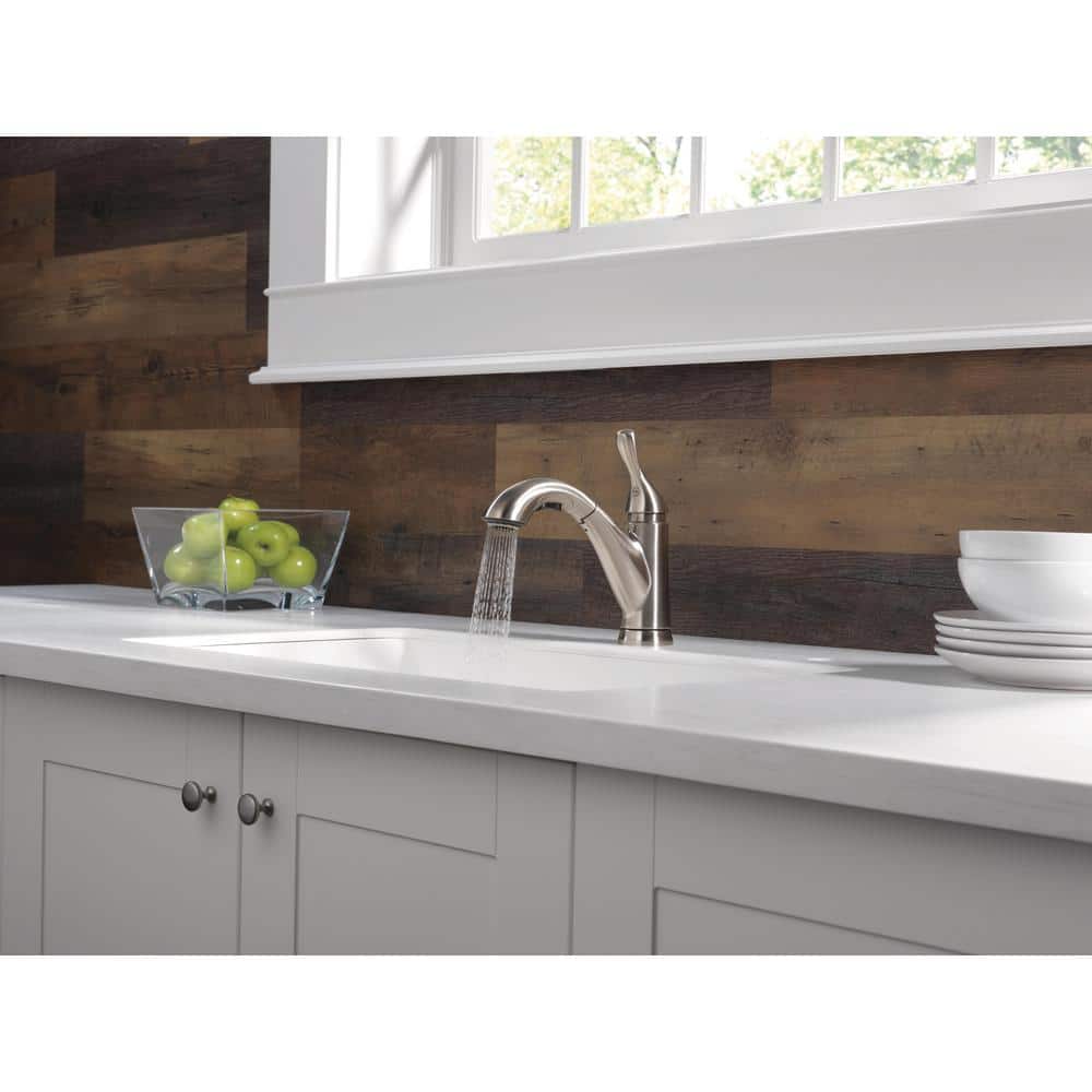 Stainless Steel Single Handle Pull-Out Kitchen Faucet