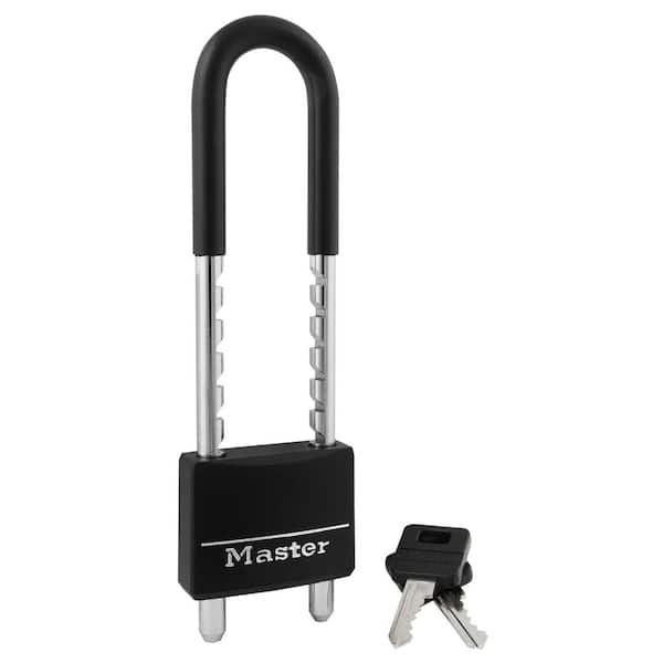 Master Lock Lock with Key, 2 in. Wide, Adjustable Shackle