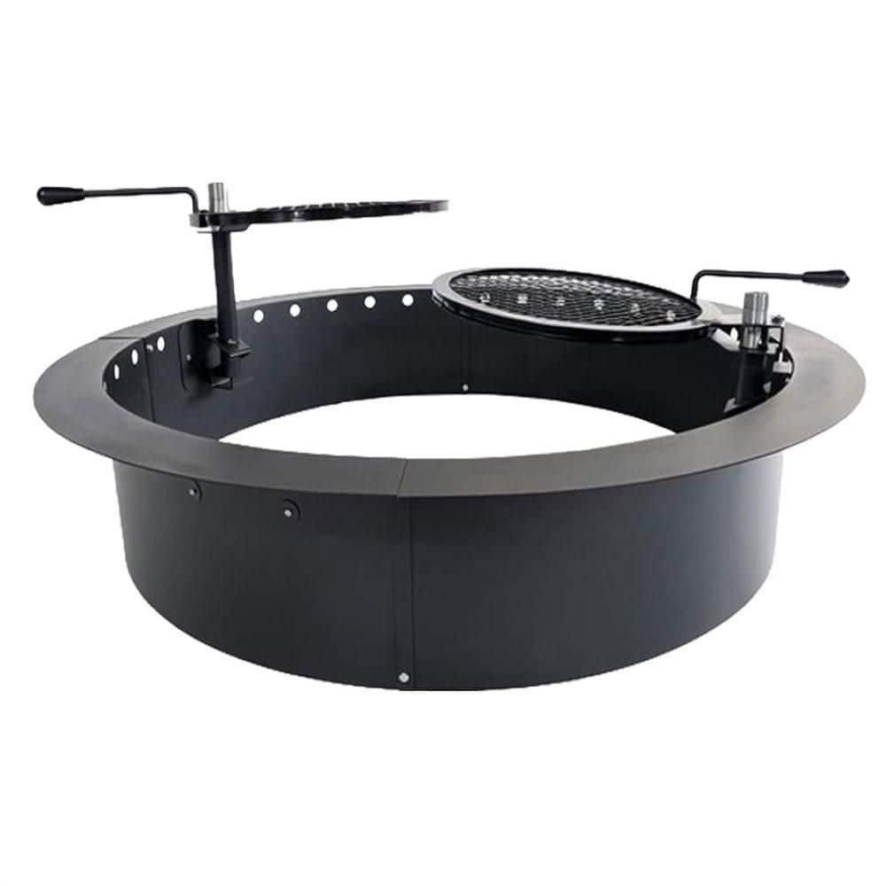 Sunstone StarBBQ 48 In. Dia Smokeless Fire Pit Insert Dual Grill