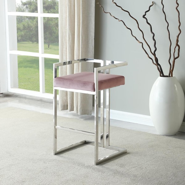 Pink and grey online bar stools