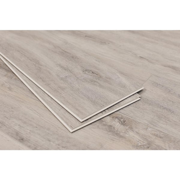 Montserrat Amare Lucid Silver 20 MIL x 7 in. W x 60 in. L Click Lock Waterproof Vinyl Plank Flooring (23.9 sq. ft.)