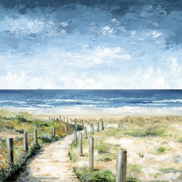 Unbranded "Beautiful Path" by Marmont Hill Unframed Canvas Nature Art Print 24 in. x 24 in.