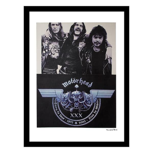 VENICE BEACH Collections Motorhead Born to Lose, Live to Win Vintage by Fairchild Paris 1-Piece Framed Graphic Print Abstract 18 in. x 14 in.