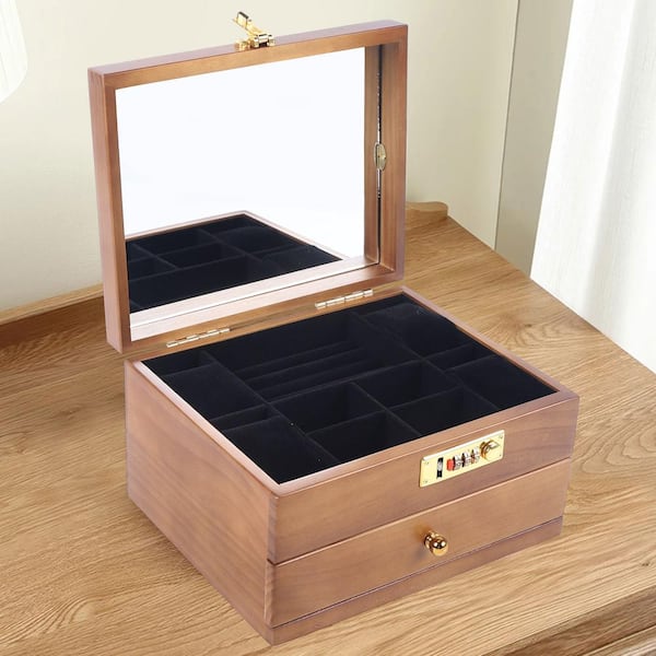 Storage Box / 50 Compartments Box / Keepsake Box / Storage Box / Keepsake  Box / Collection Storage Box / Natural Wood Color Box 