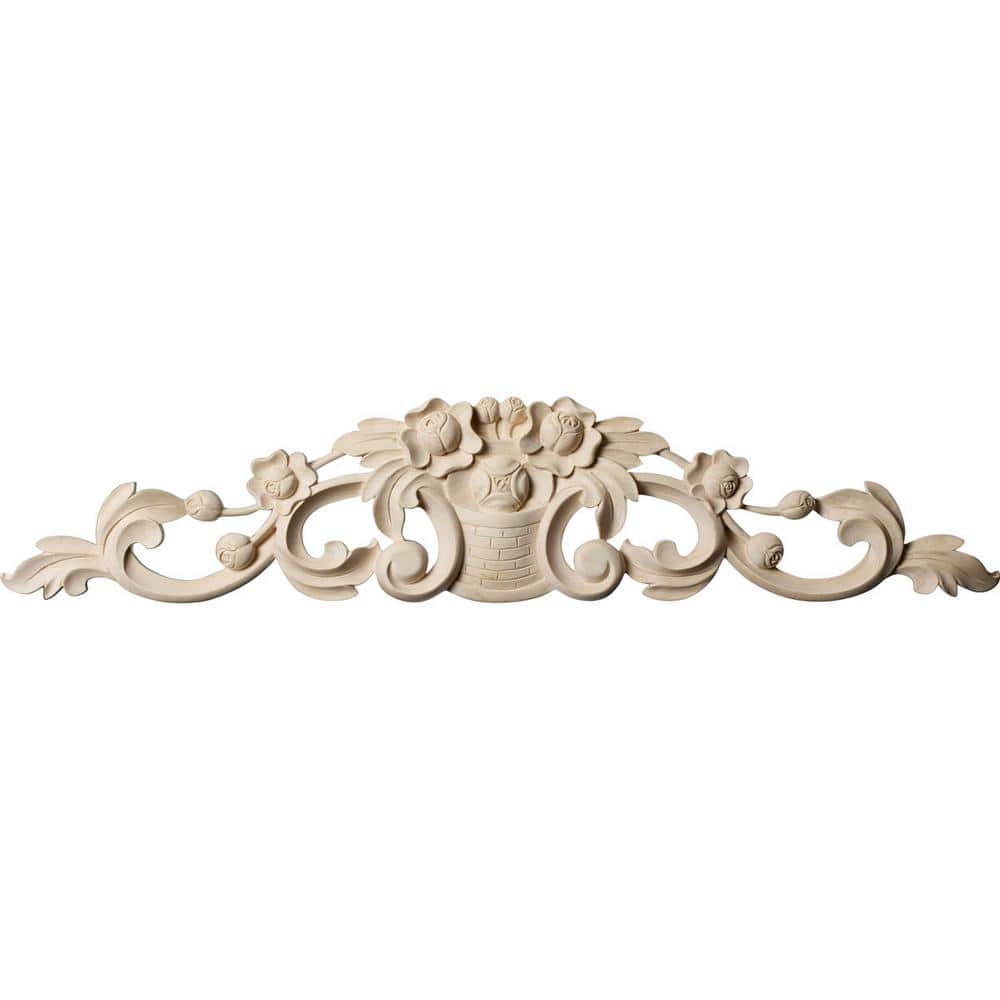 3/4 in. x 25 in. x 5-1/8 in. Alder Medium Bradford Flower Basket Center with Scrolls price history on PriceWatchPro