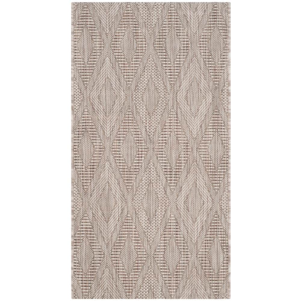 Courtyard Beige Doormat 2 ft. x 4 ft. Solid Indoor/Outdoor Patio Area Rug price history on PriceWatchPro
