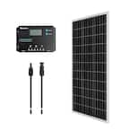 12-Volt 100-Watt Monocrystalline Bundle Kit Solar Panel with Wanderer 10 Amp Charge Controller