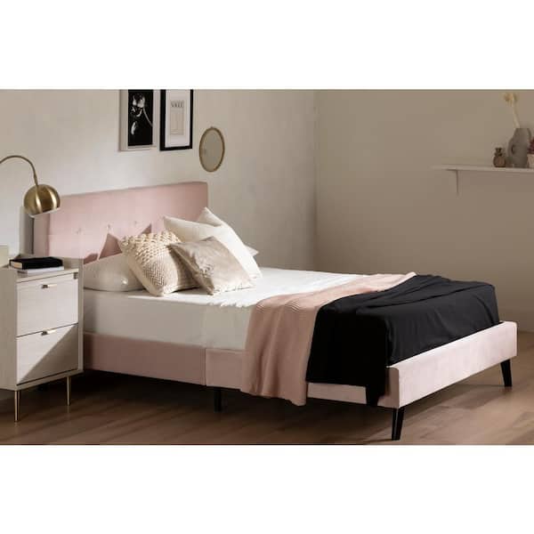 vloeiend Aanpassing Landschap South Shore Maliza Pale Pink Queen Size Bed 64 in. W with Headboard 13740 -  The Home Depot