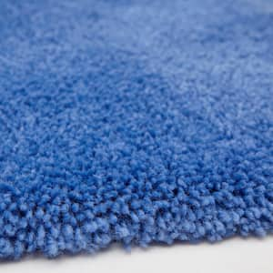 Pure Perfection Wedgewood 20 in. x 34 in. Nylon Machine Washable Bath Mat