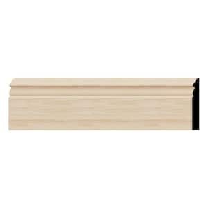 WM518 0.56 in. D x 5.25 in. W x 96 in. L Wood White Oak Baseboard Moulding