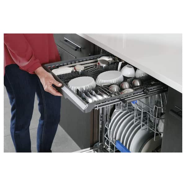 GE Profile Hidden Control Built-In Dishwasher with Stainless Steel