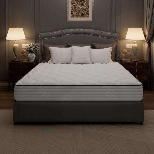 Babo Care Queen Medium Hybrid Memory Foam 12 in. Individual Pocket Spring Breathable and Cooling Motion Isolation Mattress