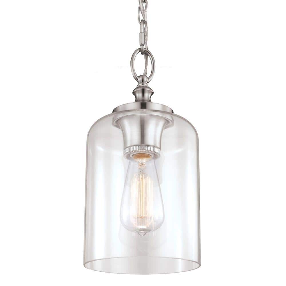 Hounslow 1-Light Brushed Steel Mini Pendant price history on PriceWatchPro