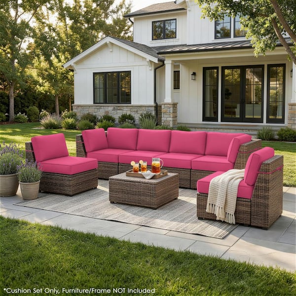 WNP 26 in. x 26 in. x 5 in. (14-Piece) Deep Seat Outdoor Sectional