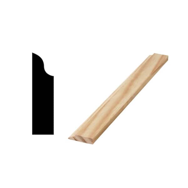 Woodgrain Millwork WM 916 3/8 in. x 1-3/8 in. Solid Pine Door and Window Stop Molding