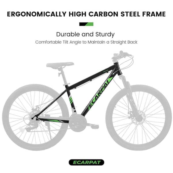 Tenleaf 27 in. Mountain Bike 21 Speed Suspension Fork Black