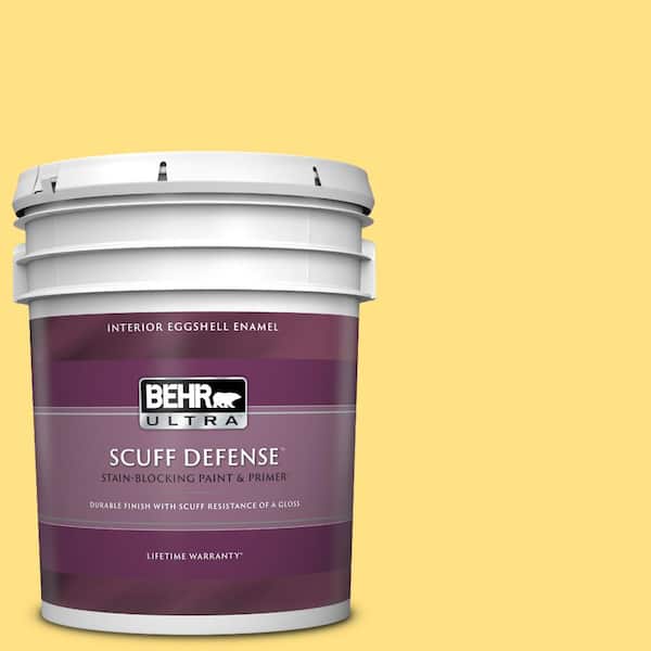 BEHR ULTRA 5 gal. #360B-4 Sweet Chamomile Extra Durable Eggshell Enamel Interior Paint & Primer