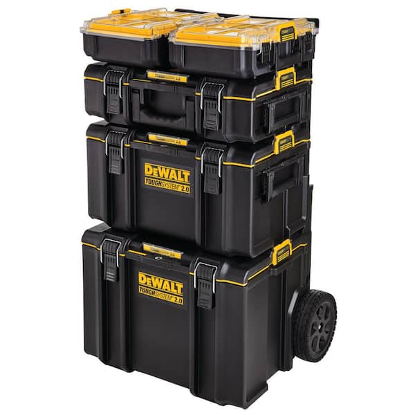 DEWALT Tough System Small Case Tool Compartment Storage Equipment Box Handles 