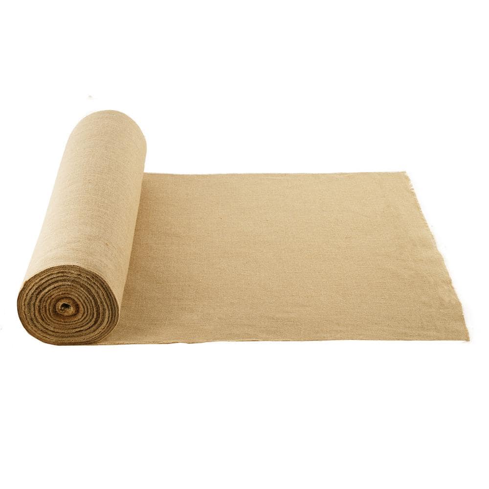 VEVOR Burlap Fabric Roll, 36 in. x 150 ft. & 50 x 50 High Density Wide Natural Burlap Fabric Rolls, Jute Fabric Burlap Tree