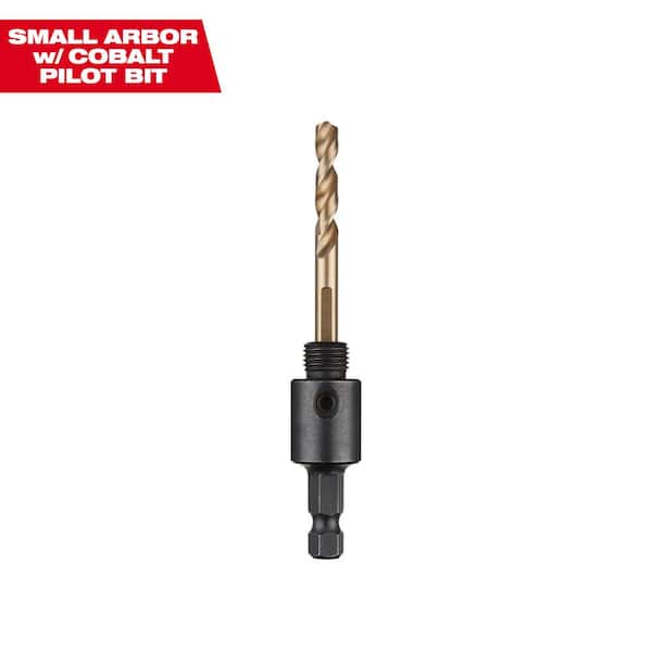 Milwaukee 3/8 in. Quick Change Small Hole Saw Arbor with Cobalt Pilot Drill Bit