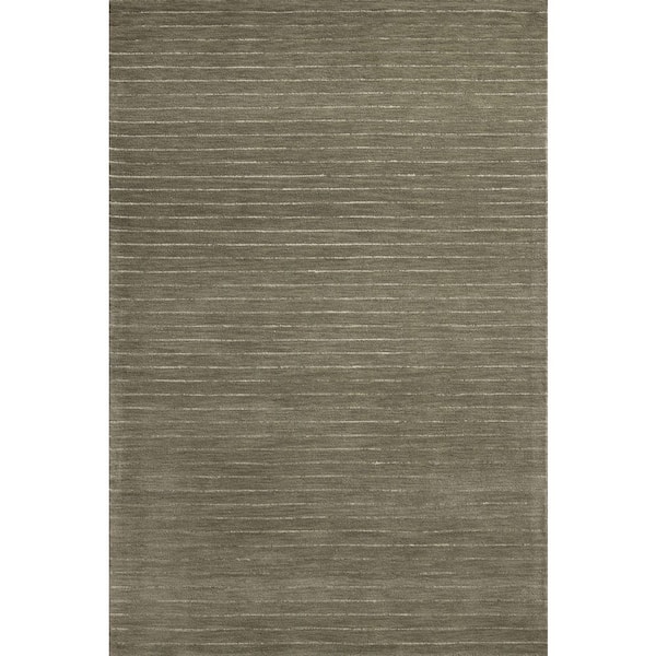 Chris Love Julia Henry Olive / Ivory 2 ft. 6 in. x 9 ft. 9 in. Contemporary Runner Rug